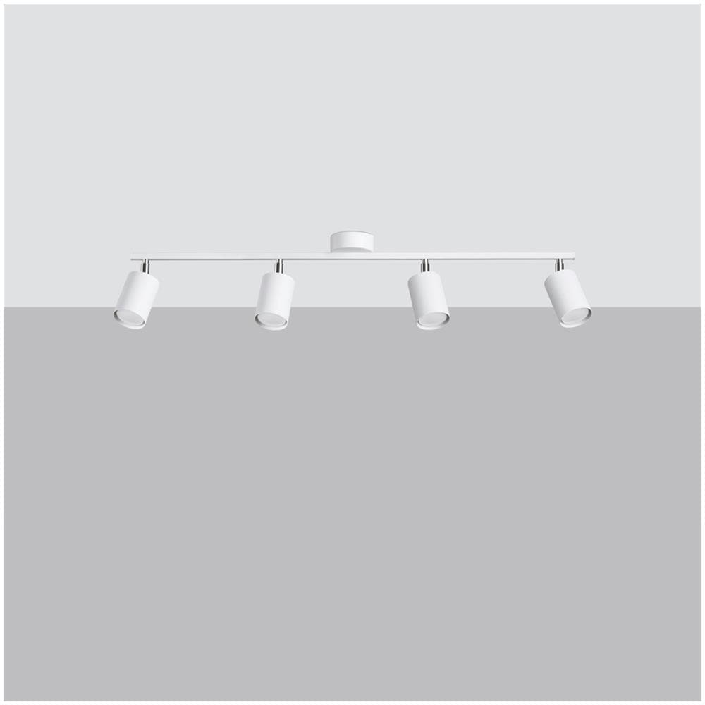 Lampada A Soffitto Lemmi 4l Bianco Sl. 1227 - Moderno Lampade Da Soffitto Bianco 20x100x24 Cm - Foto 2