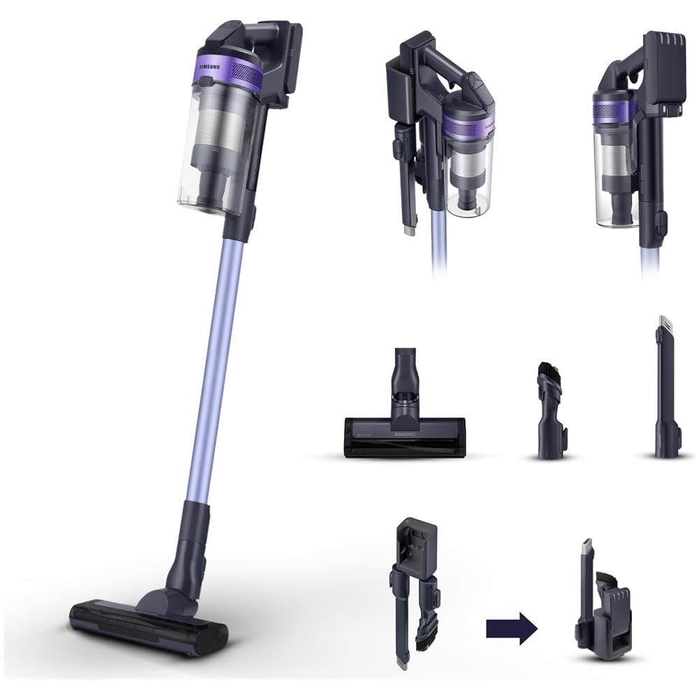 Aspirapolvere VS15A6031R4 Senza Filo Jet 60 turbo Capacita 0.8L Potenza 150W Colore Nero /Viola - Foto 2