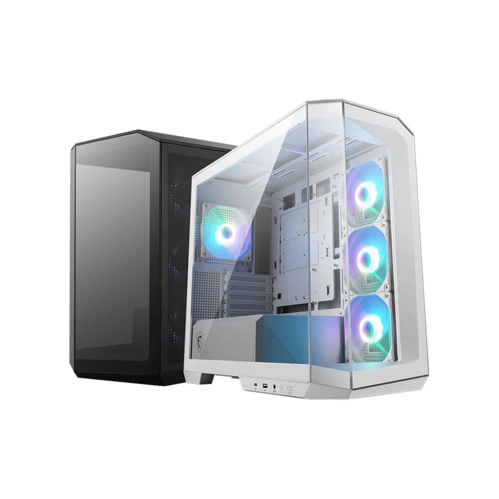 Case MAG PANO M100R PZ Micro Tower ATX, microATX 2 Porte USB 3.2 Colore Nero (Finestrato) - Foto 3