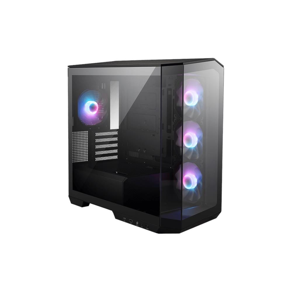 Case MAG PANO M100R PZ Micro Tower ATX, microATX 2 Porte USB 3.2 Colore Nero (Finestrato) - Foto 1