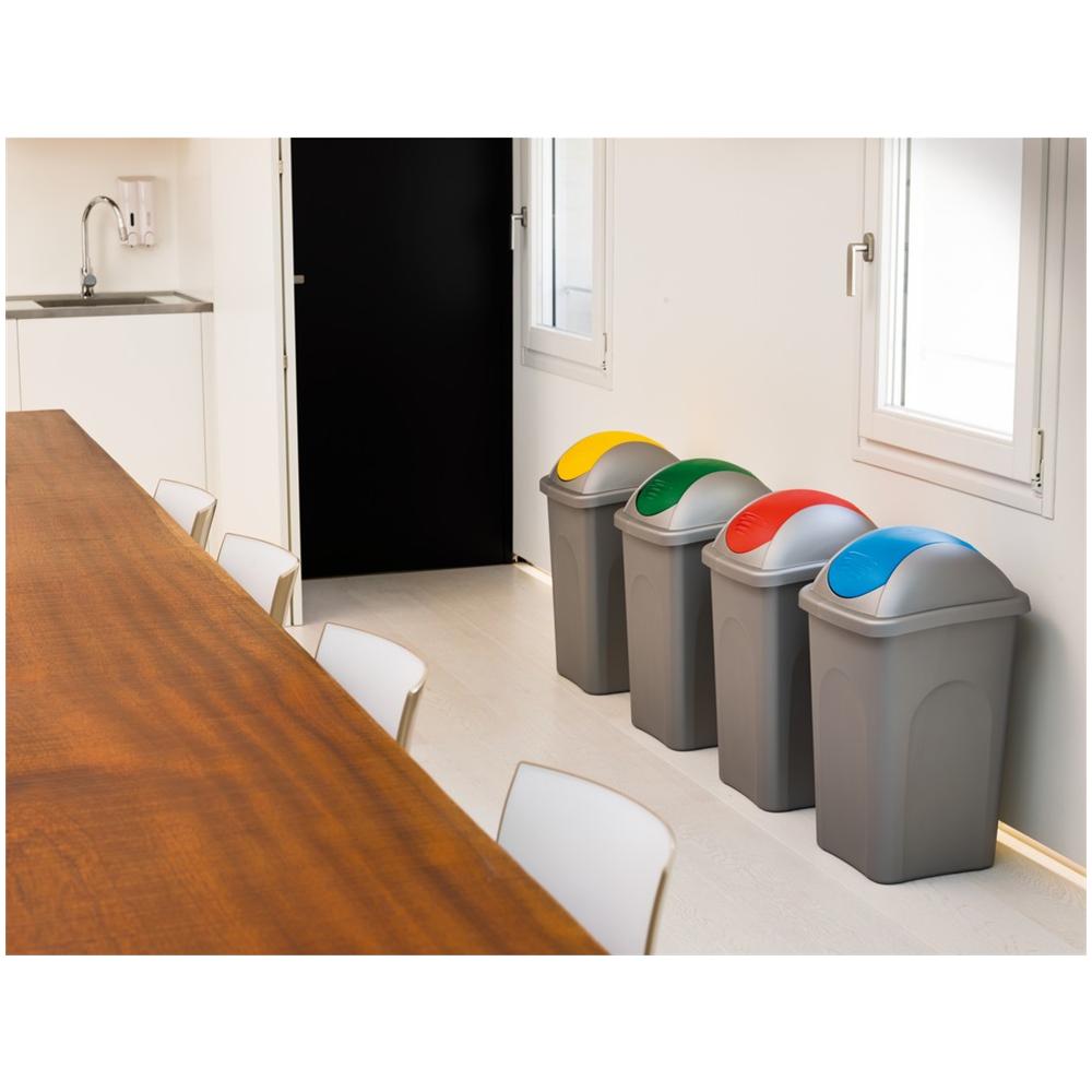 Basculina Multipat Pattumiera Struttura Silver Blu 30 Lt - Foto 2