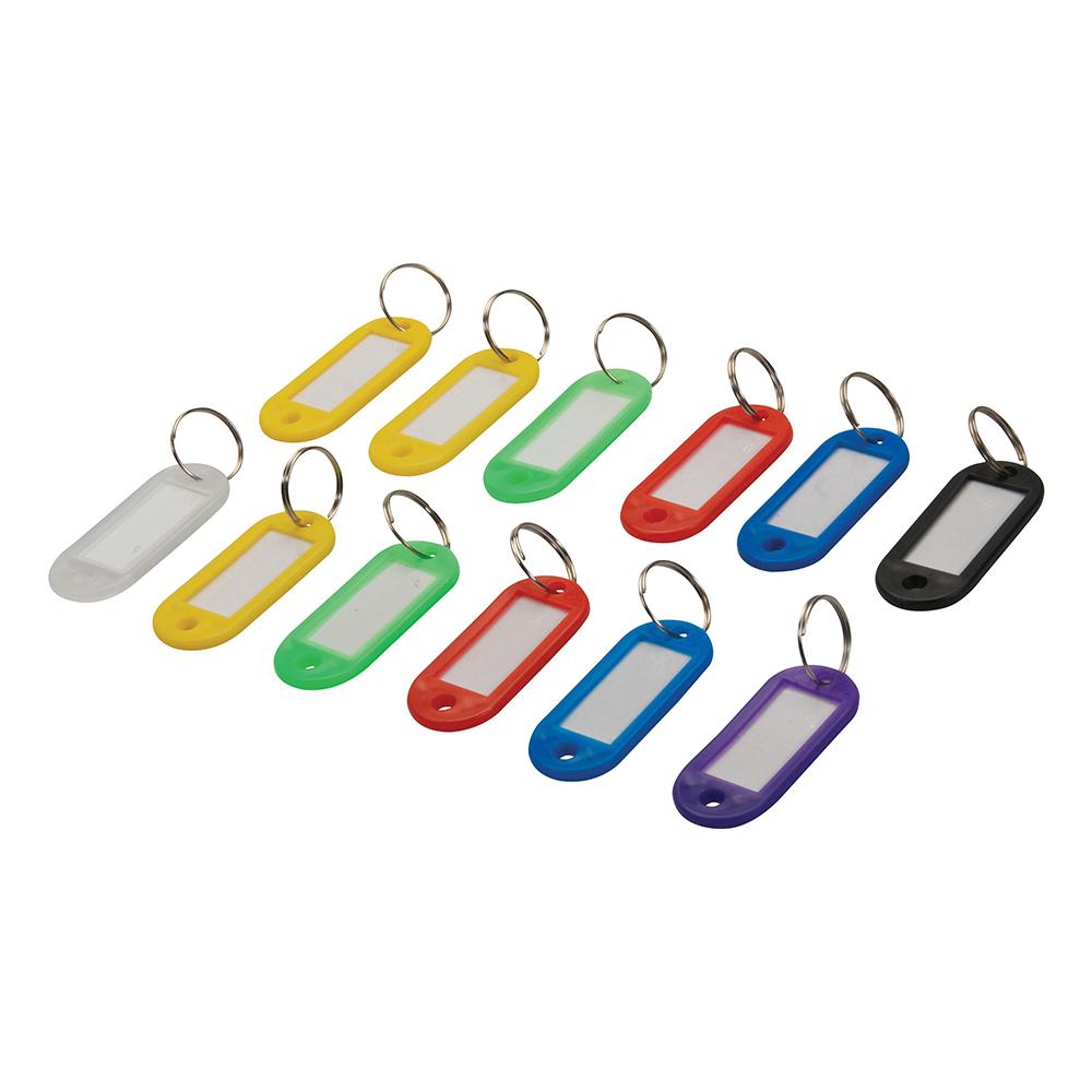 844160 Portachiavi Colorati Assortiti Con Etichetta 12 P. zi 12 P. zi - Foto 1