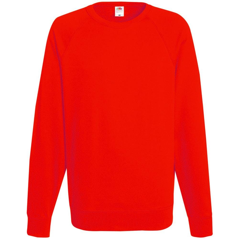 Felpa Leggera Maniche Raglan 240g / mq Uomo (l) (rosso)  - Foto 1