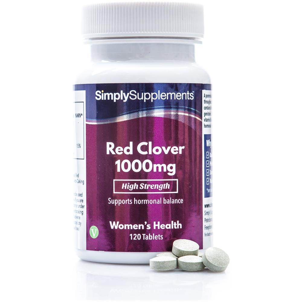 Trifoglio Rosso 1000mg - Menopausa E Equilibrio Ormonale - 120 Compresse - 3 Mesi Di Trattamento - Foto 1