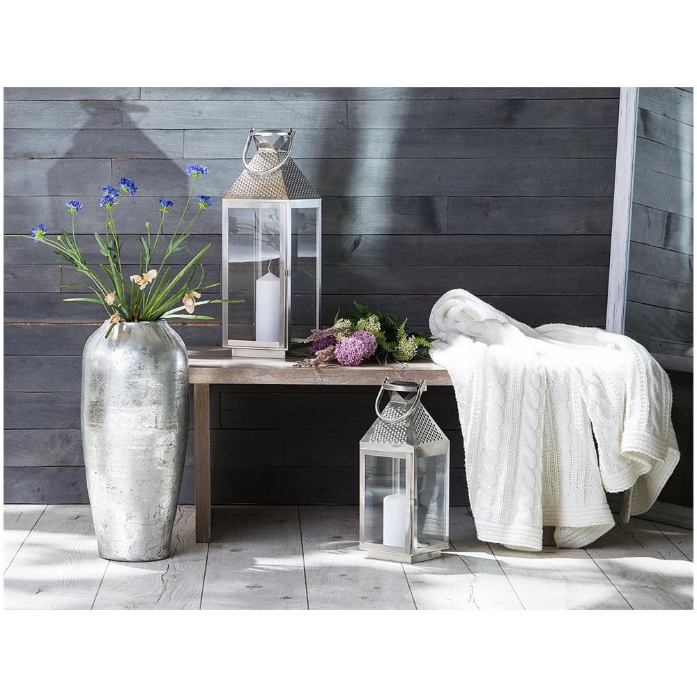 Lanterna In Argento 40 Cm Bali - Foto 2