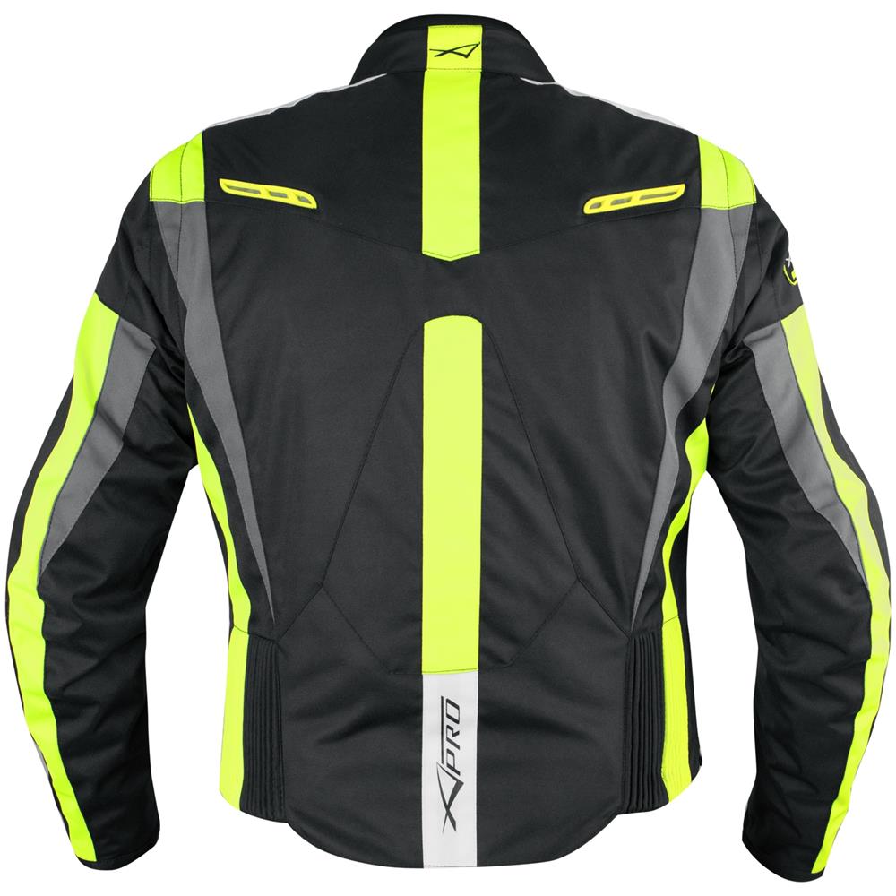 Giacca Tessuto Moto Protezioni Ce Manica Staccabile Gilet Termico Giallo Fluo S - Foto 5
