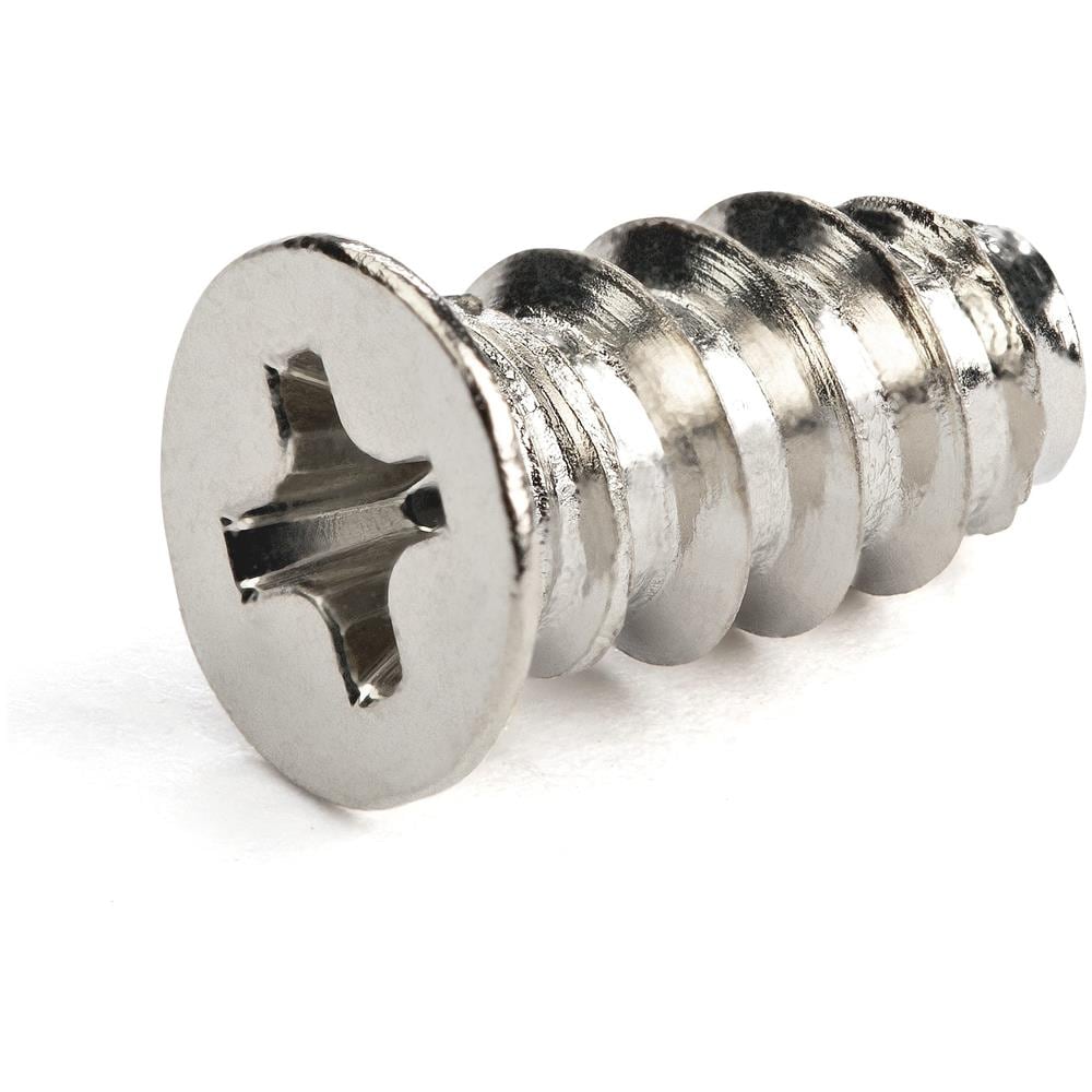 50 Viti M5 - Viti per ventole PC lunghe 10mm - Viti autofilettanti per il montaggio di ventole per computer - Testa piatta /con croce - Adatto ai fori delle ventole M5 - Acciaio zincato - Foto 2