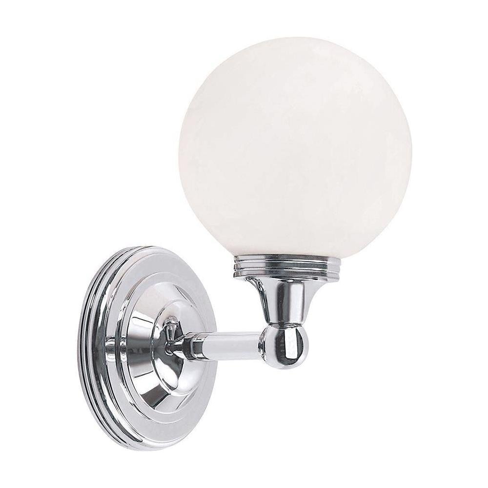 Applique Da Parete Per Bagno 1 Luce Cromo Lucido Ip44, G9 - Foto 1