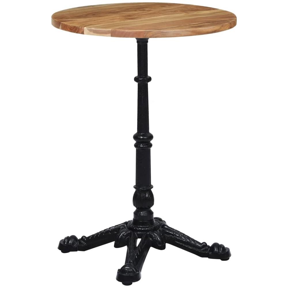 Gamba Per Tavolino Da Bar Nero 52x52x72 Cm In Ghisa - Foto 2