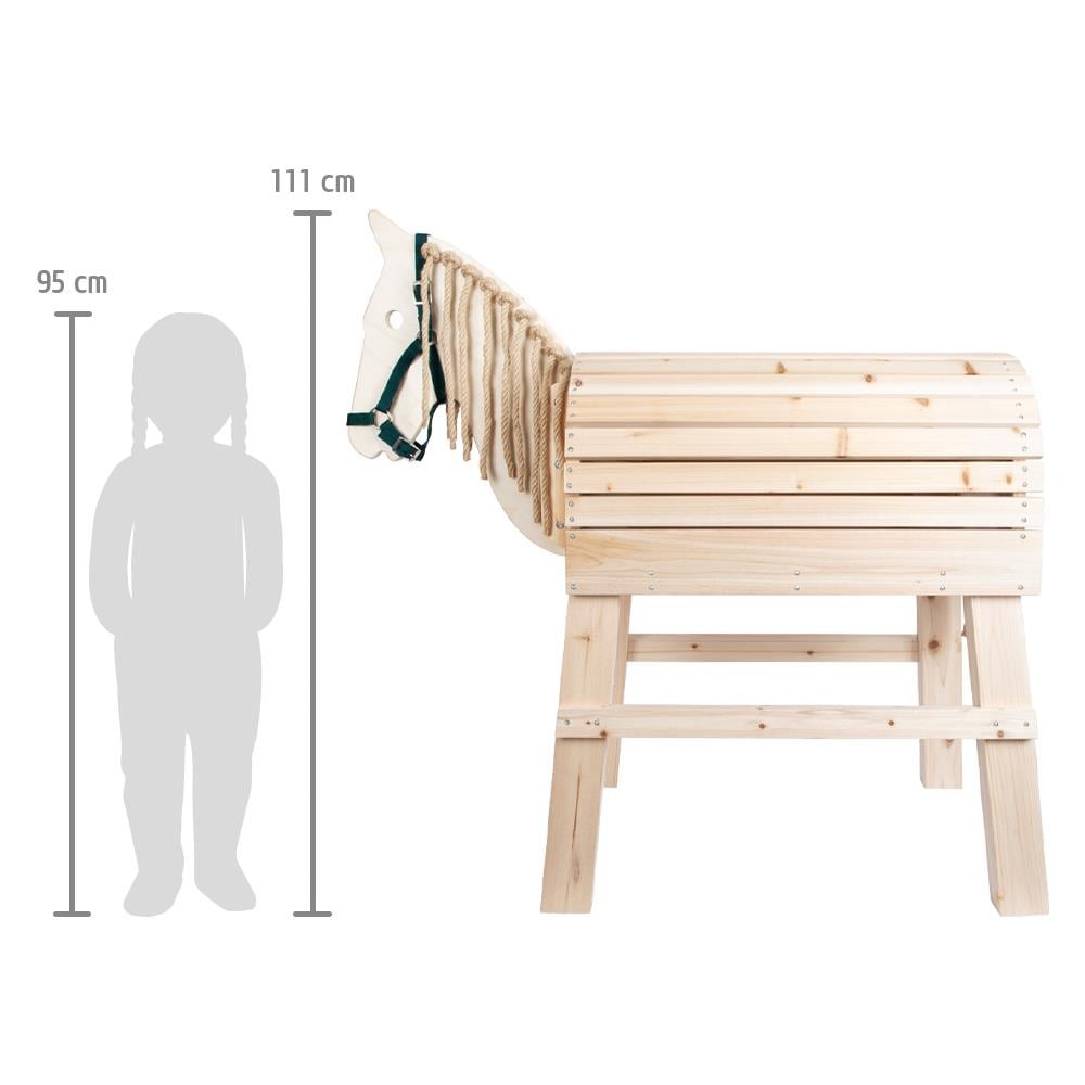 Cheval De Voltige En Bois Pour Enfant ""balane"" - Foto 17