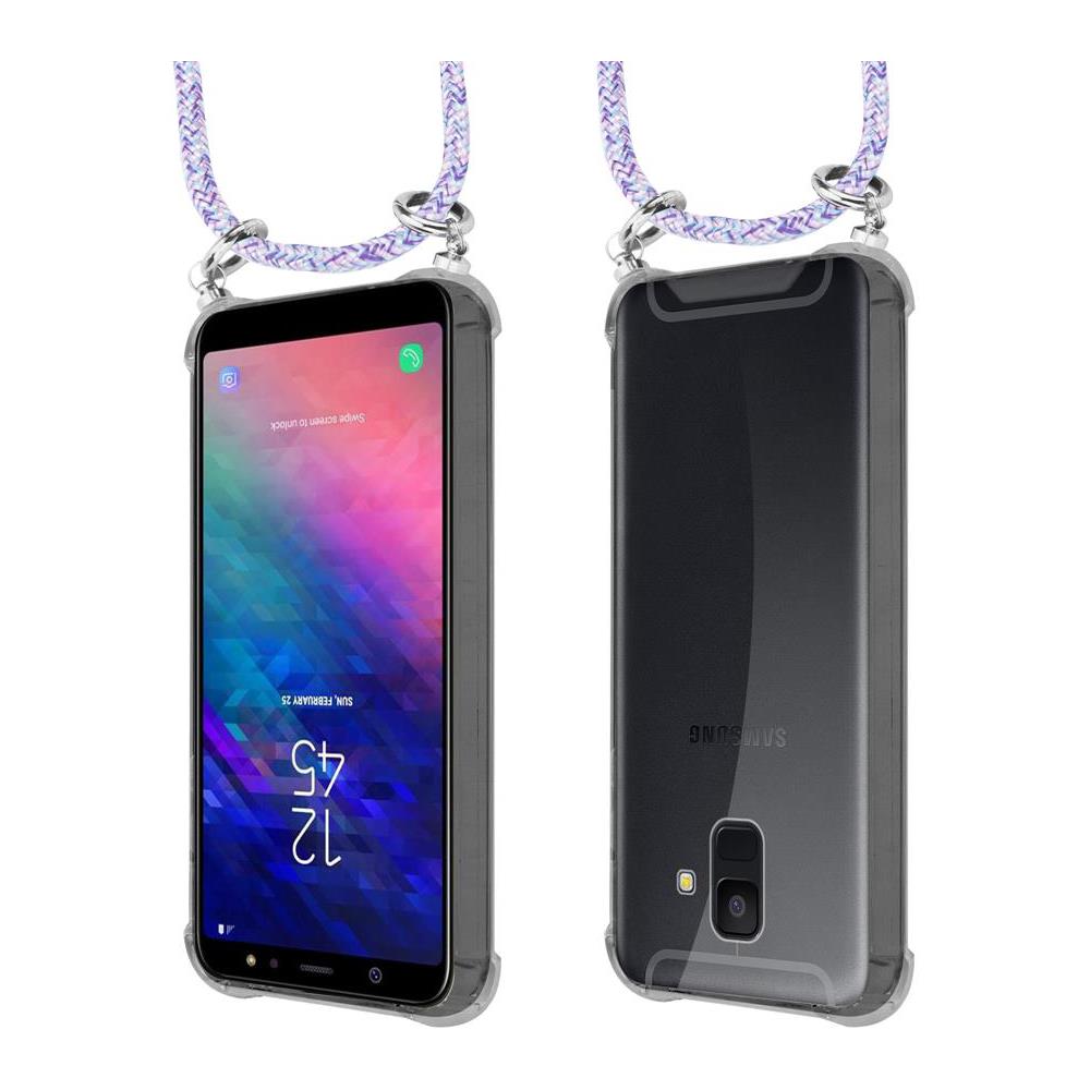 Catena Di Telefoni Cellulari Compatibile Con Samsung Galaxy A6 2018 In Unicorn - Coperchio Protettivo In Silicone Con Anelli D'argento, Cinturino In Corda E Custodia Staccabile - Foto 8