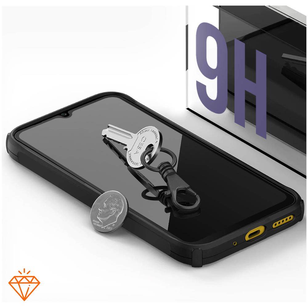 Vetro Temperato 9h Xiaomi Poco C40 Resistente Con Bordo Smussato Nero - Foto 2