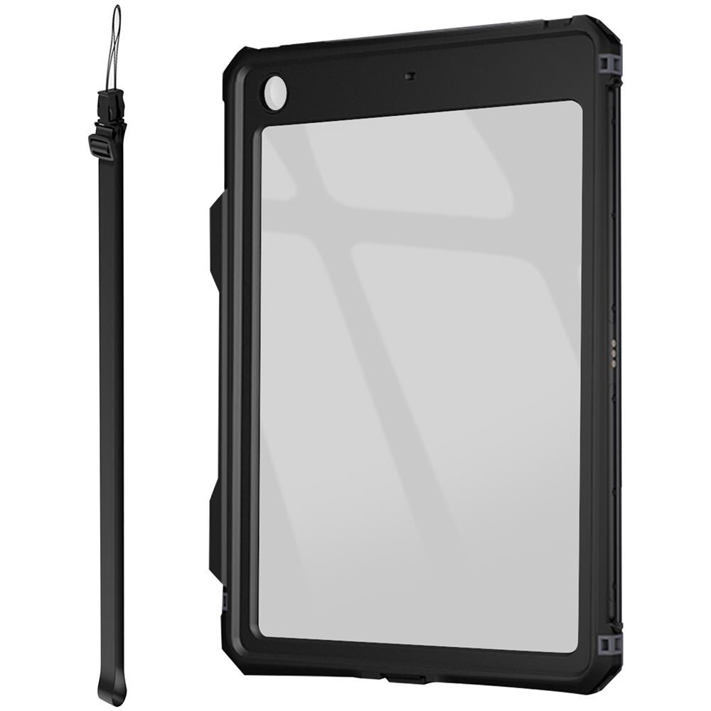 Cover Waterproof Per Ipad 7 2019, 8 2020 E 9 2021 Redpepper Bordo Nero - Foto 5