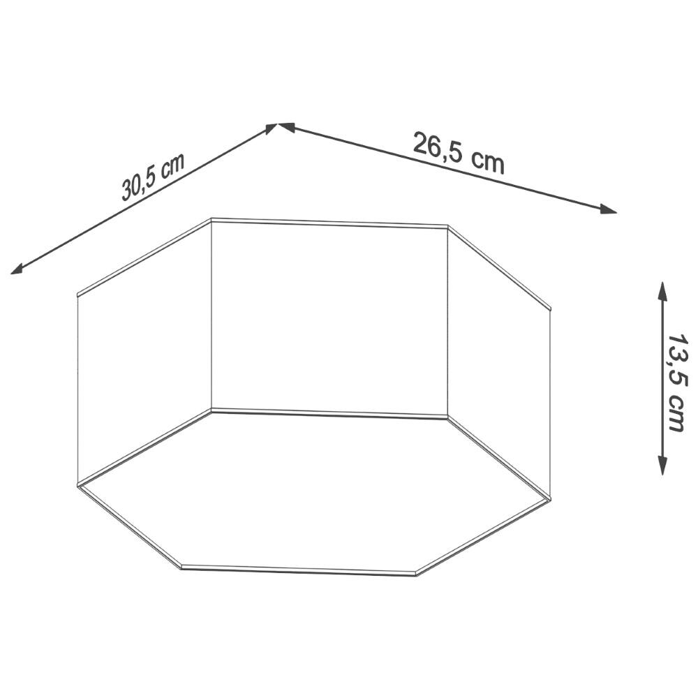 Sollux Lighting Lampada Da Soffitto Sunde 13 Bianco Sl.1057 - Moderno Lampade Da Soffitto Bianco 13.5x30.5x26.5 Cm - Foto 7