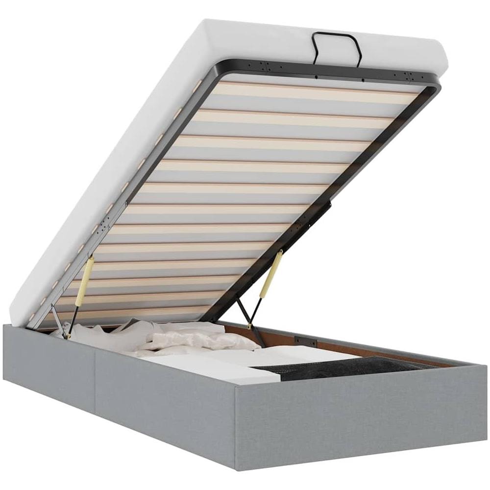 Struttura Letto Pouf senza Materasso 80x200 cm in Tessuto - Foto 1