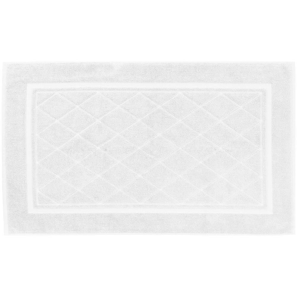 Tappeto Bagno Spugnissima Minorca In Cotone Colore Bianco Misura Cm 60x100 - Foto 1