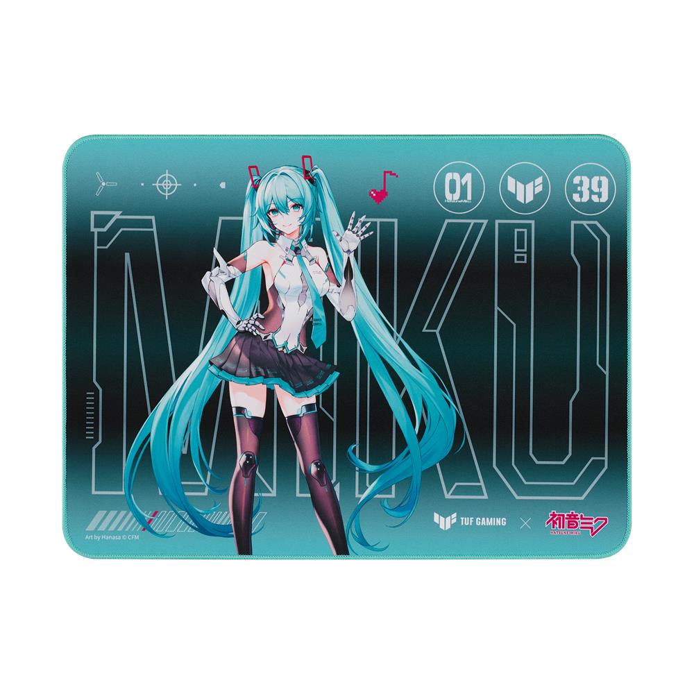 TUF Gaming P1 Hatsune Miku Edition Tappetino Per Mouse Turchese - Foto 1