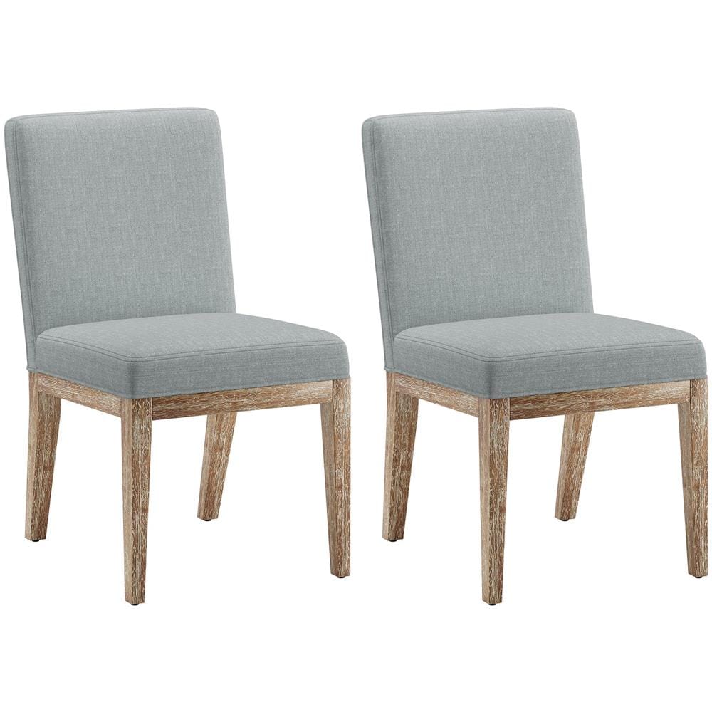 Set Da 2 Sedie Design Retrà² Elegante, Schienale Alto, Robusta Struttura In Legno, Comfort Classico Per Cucina, Grigio - Foto 1