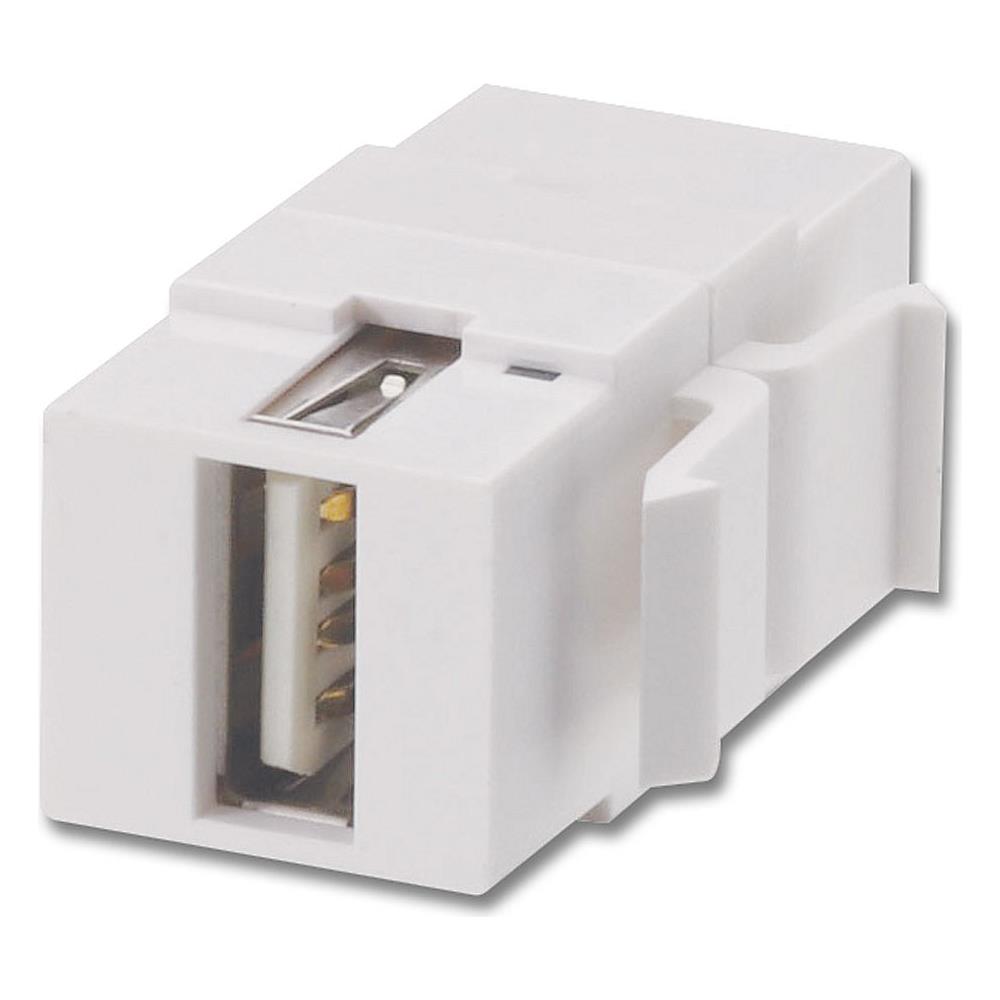 Frutto USB Tipo A / B Femmina / Femmina per prese a muro AV - Foto 2