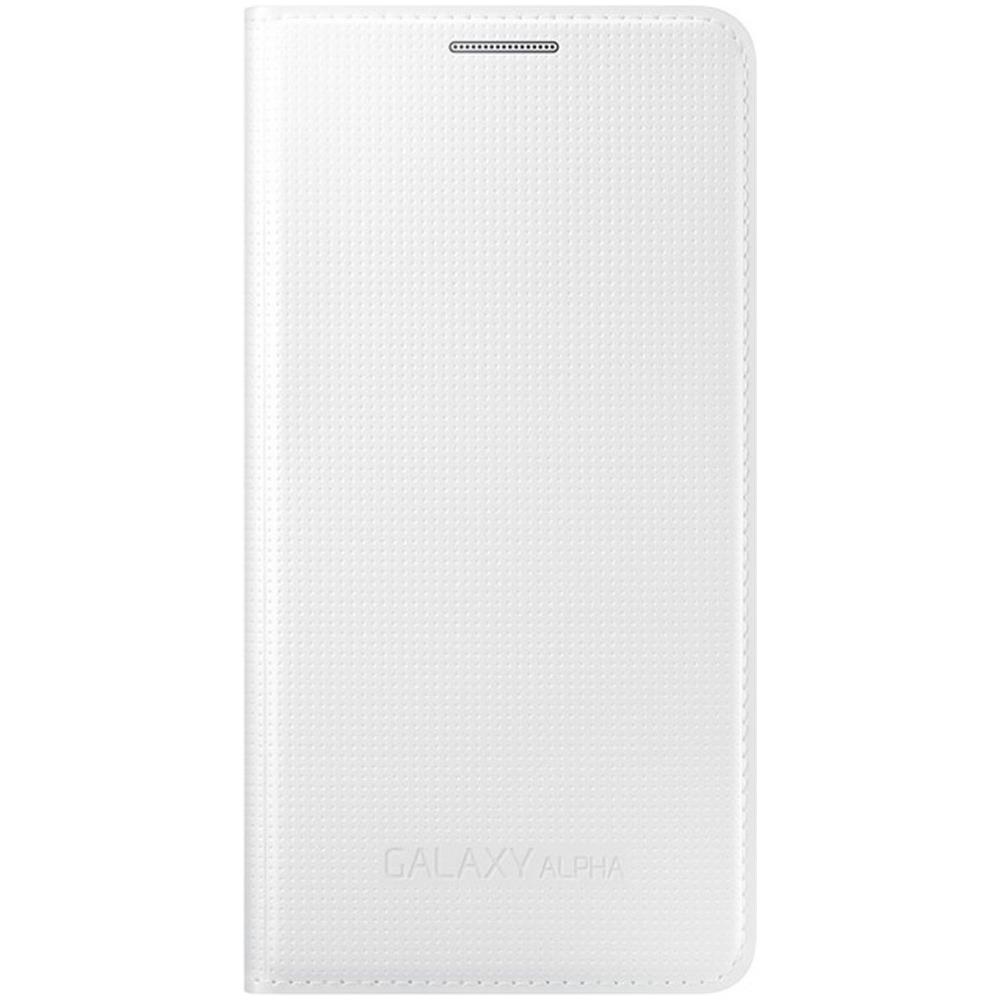 Flip Cover Custodia Galaxy Alpha Bianco - Foto 6