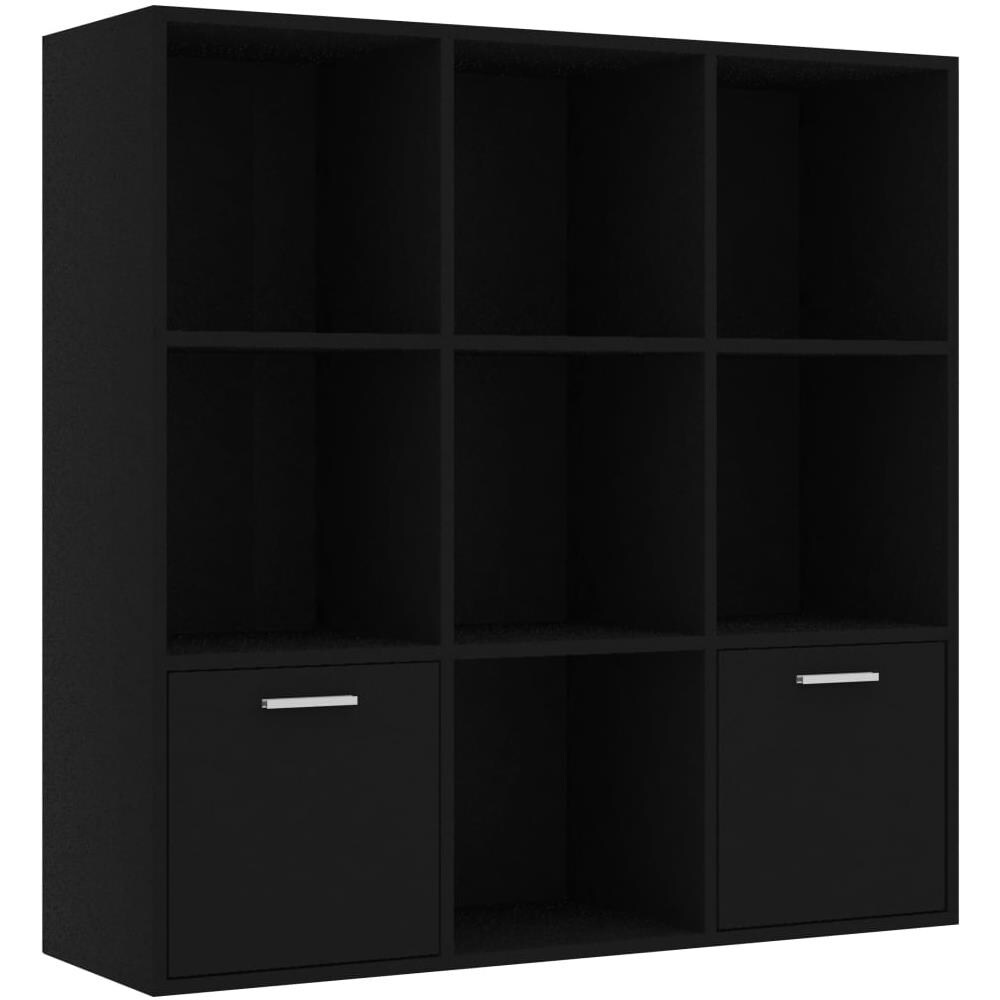 Libreria Nera 98x30x98 cm in Legno Multistrato - Foto 2