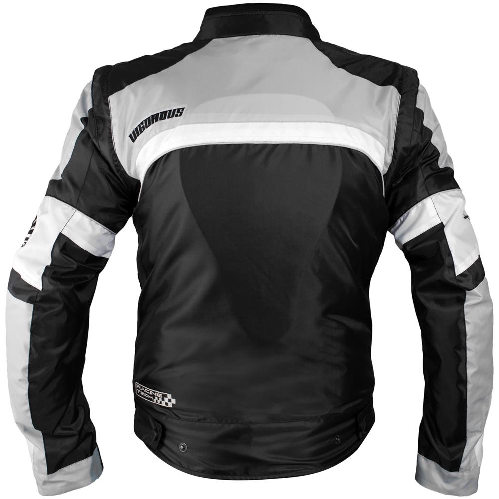 Giacca Moto Manica Staccabile Tessuto Protezioni Ce Sfoderabile Gilet Grigio M - Foto 2