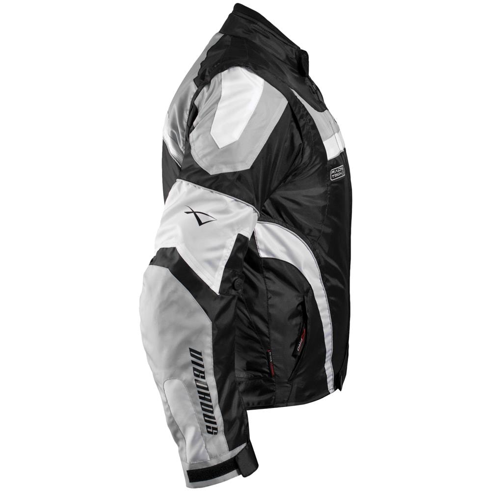 Giacca Moto Manica Staccabile Tessuto Protezioni Ce Sfoderabile Gilet Grigio M - Foto 5