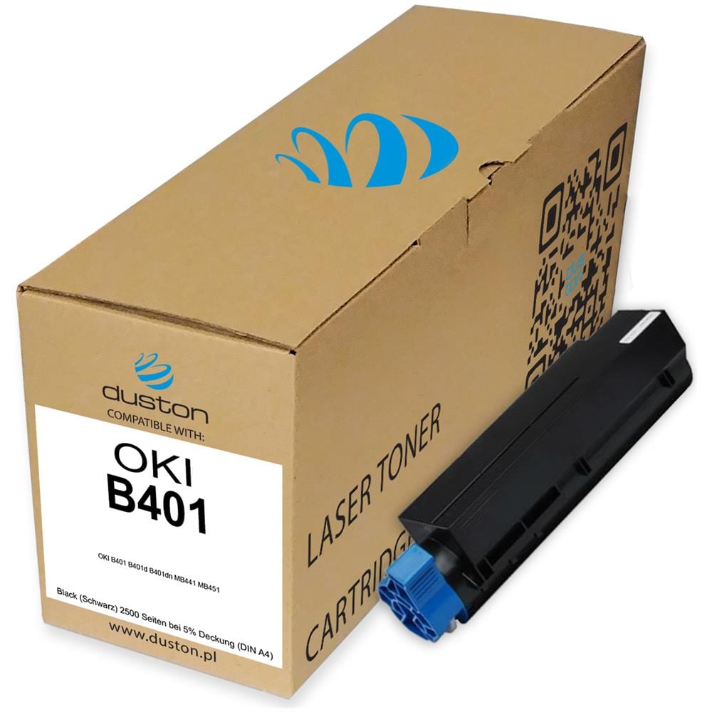 TONER COMPATIBILE - 2x B401, 44992402 Negro Compatible Con Oki B401 Mb441 Mb451 - Foto 2