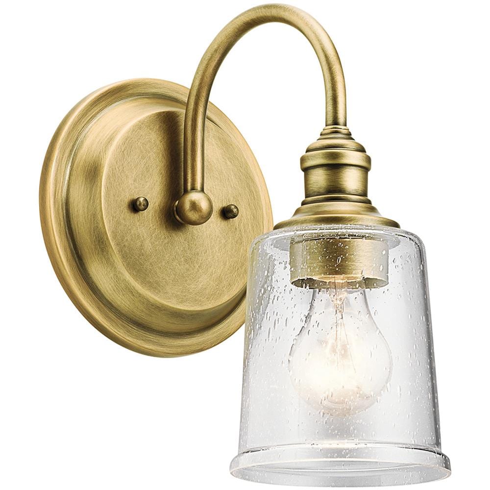 Applique A 1 Luce, Ottone Naturale, E27 - Foto 1