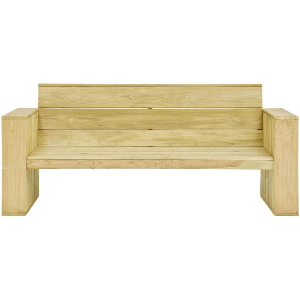 Panca da Giardino e Cuscini Crema 179cm Legno Pino Impregnato - Foto 6