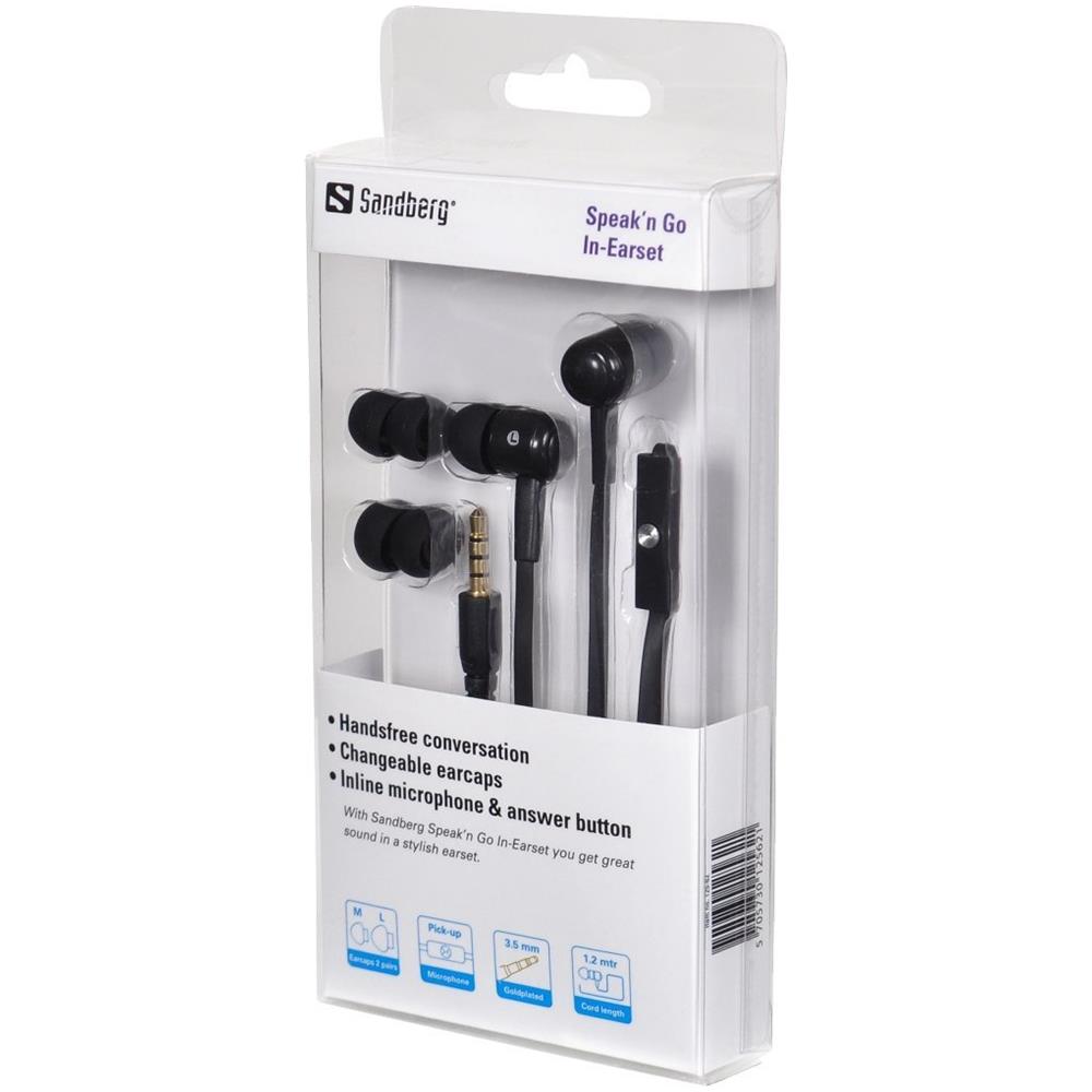 Auricolari con Microfono Cablato 125-62 Colore Nero - Foto 3