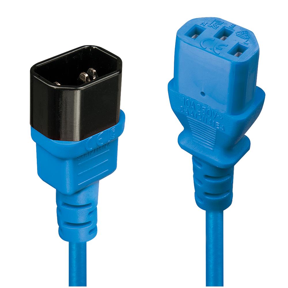 30472, Femmina / femmina, C13 coupler, C14 coupler, Dritto, Dritto, Blu - Foto 1