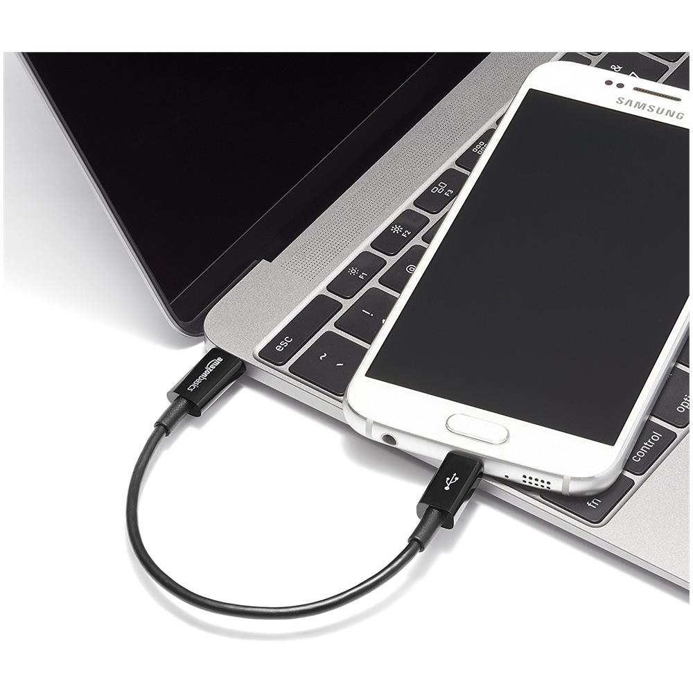 L6LUC033-CS-R 0.152m USB C Micro-USB B Male connector Male connector Nero cavo USB - Foto 4