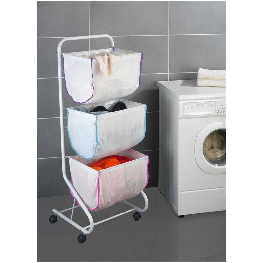 Cestino Lavabiancheria Escala - Carrello, 3 Livelli, - Foto 7