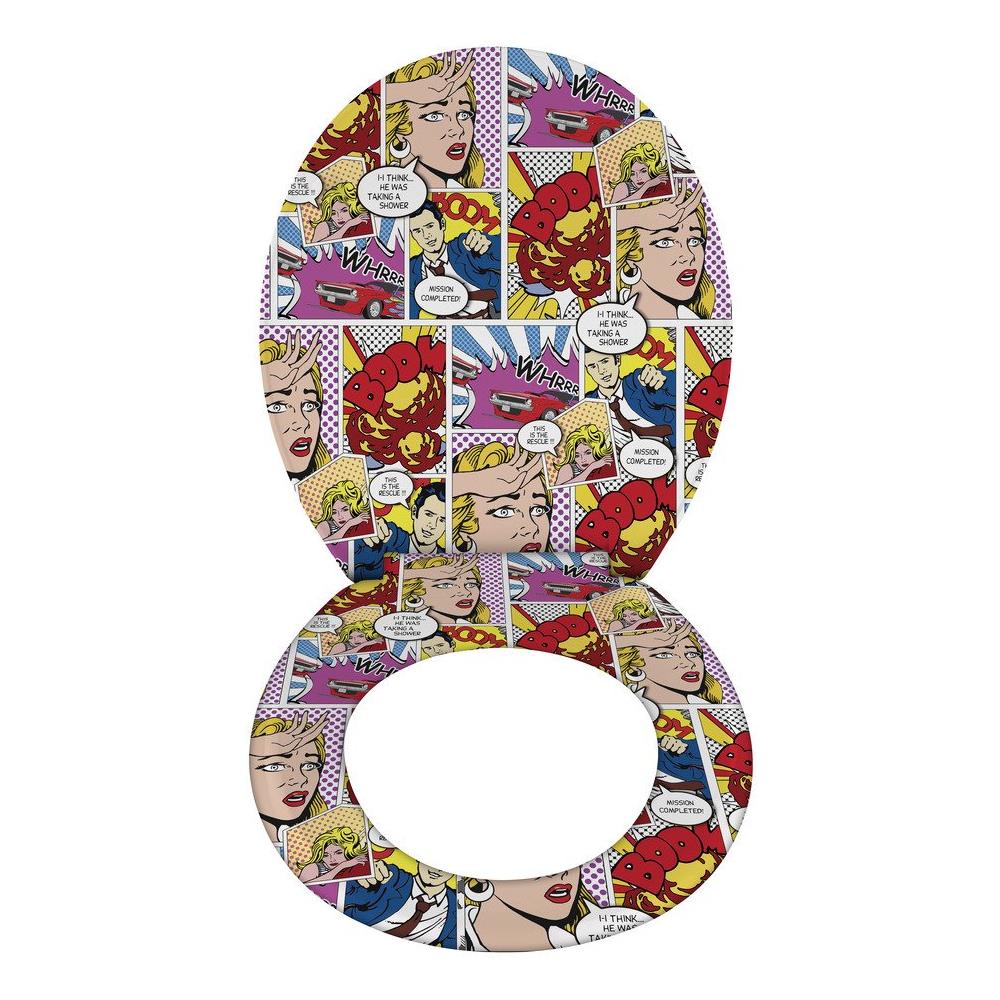 Sedile Wc Pop-art - Duroplast, Caduta Libera, Venko - Foto 2