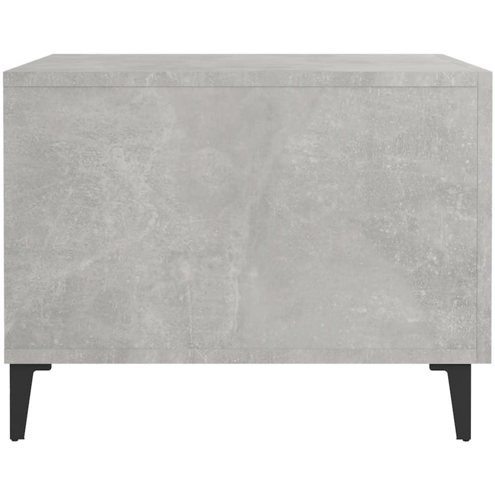 Tavolini Salotto Gambe In Metallo 2pz Grigio Cemento 50x50x40cm - Foto 7