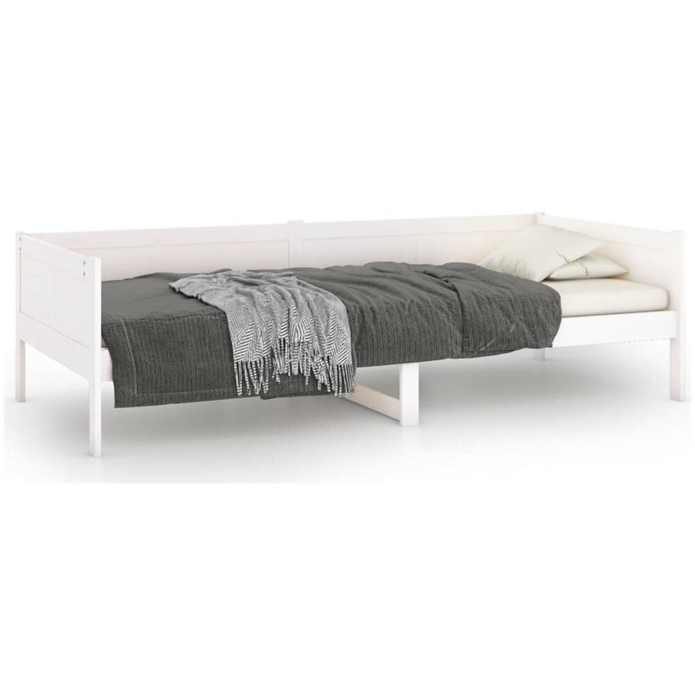 Dormeuse In Legno Massello Di Pino Bianco 90x190 Cm - Foto 2