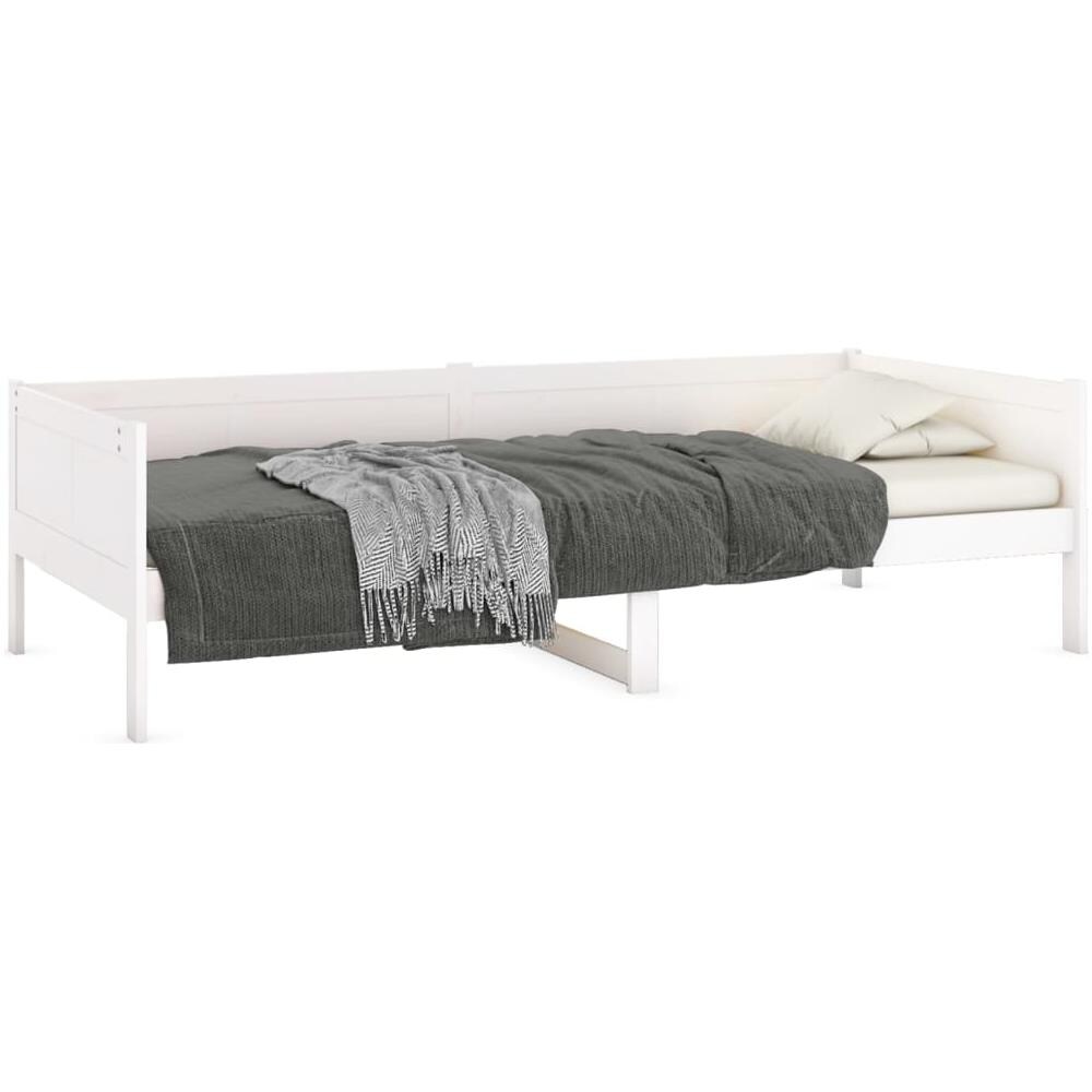 Dormeuse In Legno Massello Di Pino Bianco 90x190 Cm - Foto 3