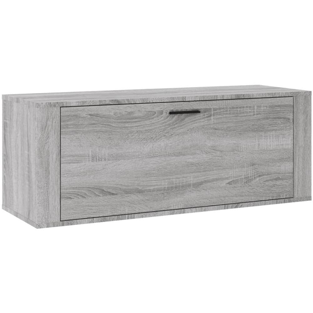 Scarpiera A Muro Grigio Sonoma 100x35x38cm In Legno Multistrato - Foto 2