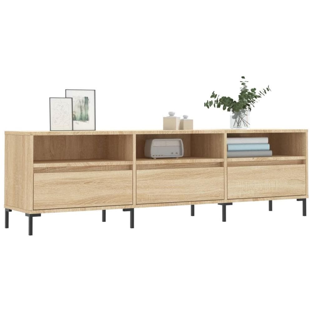 Mobile Porta Tv Rovere Sonoma 150x30x44,5 Cm Legno Multistrato - Foto 3