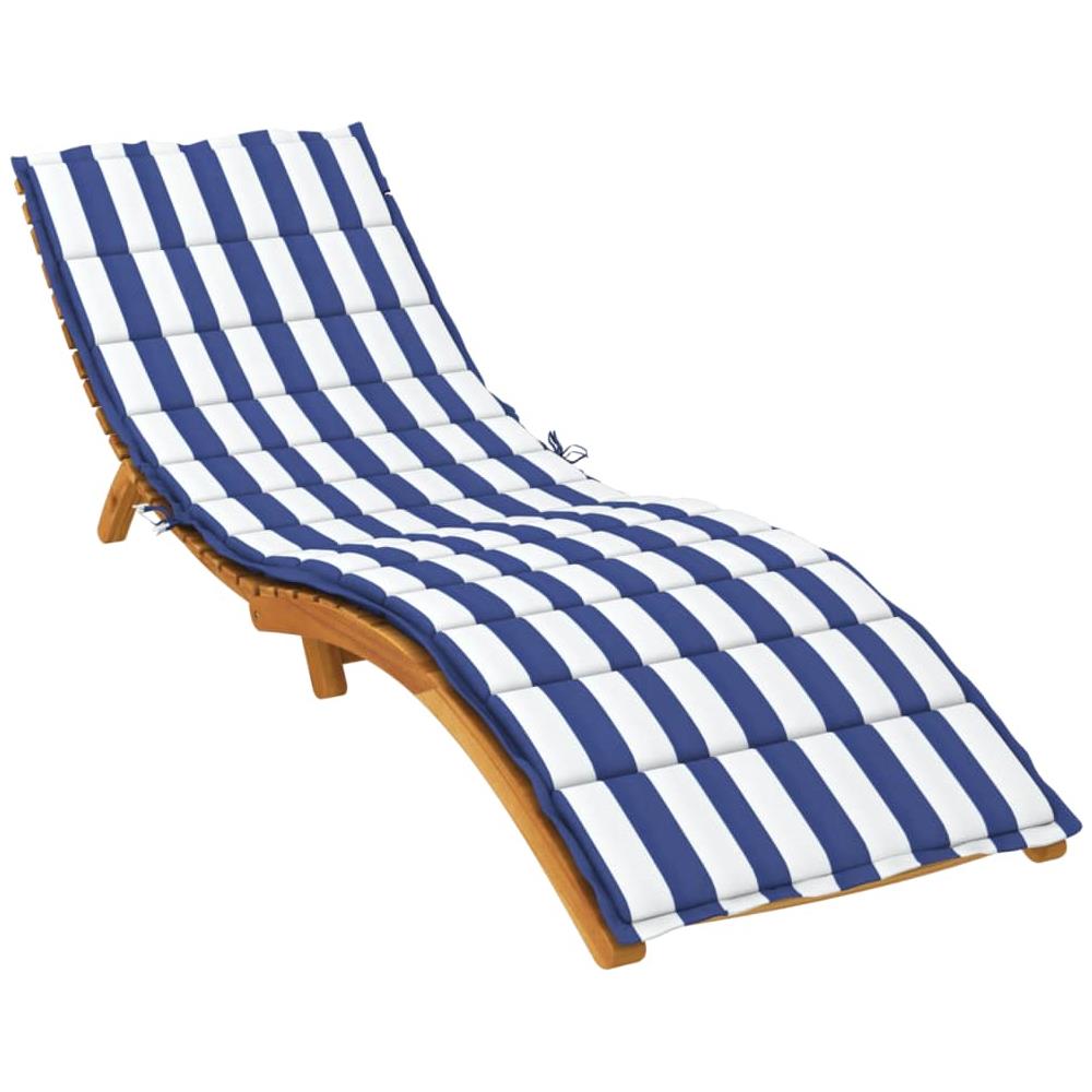 Cuscino Per Lettino A Righe Bianche E Blu In Tessuto Oxford - Foto 3