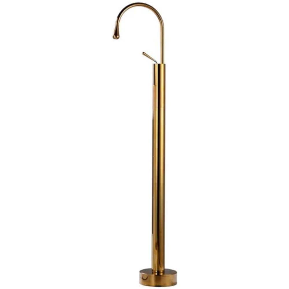 Rubinetto per vasca da bagno indipendente, Blackswan, tipo M65, modello oro lucido, misura 120 cm - Foto 1