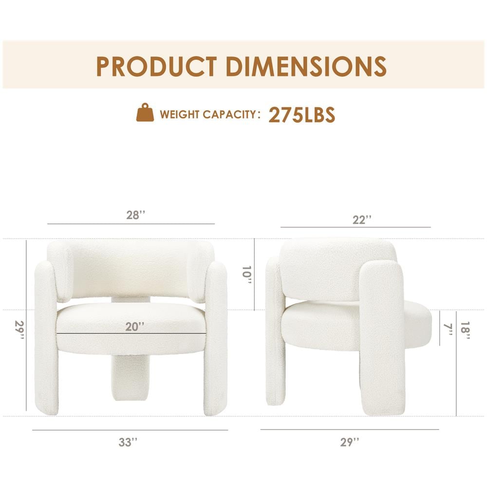 Sedia /divano Design Minimalista Valorizza Il Tuo Arredamento Moderno E Trendy, Bianco - Foto 2
