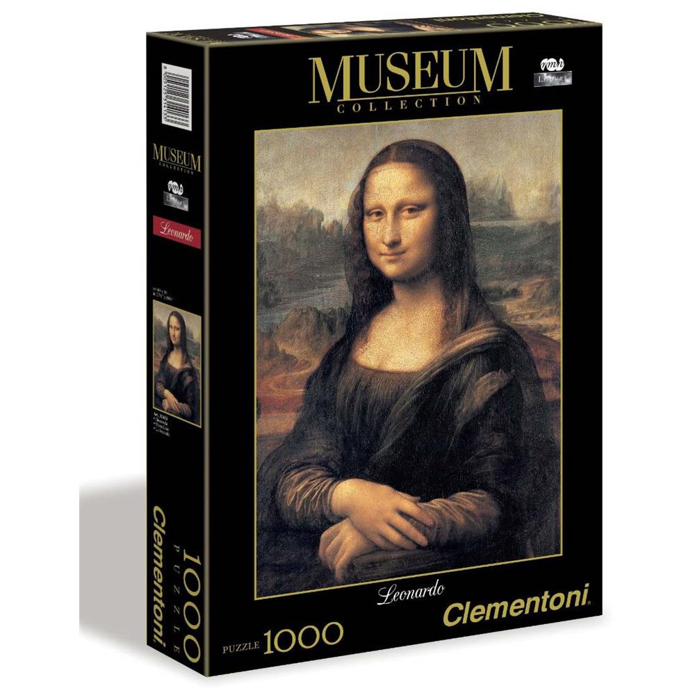 Puzzle Museum Leonardo Gioconda Louvre 1000 pz 39.4 x 26.4 x 5.8 cm 31413 - Foto 1