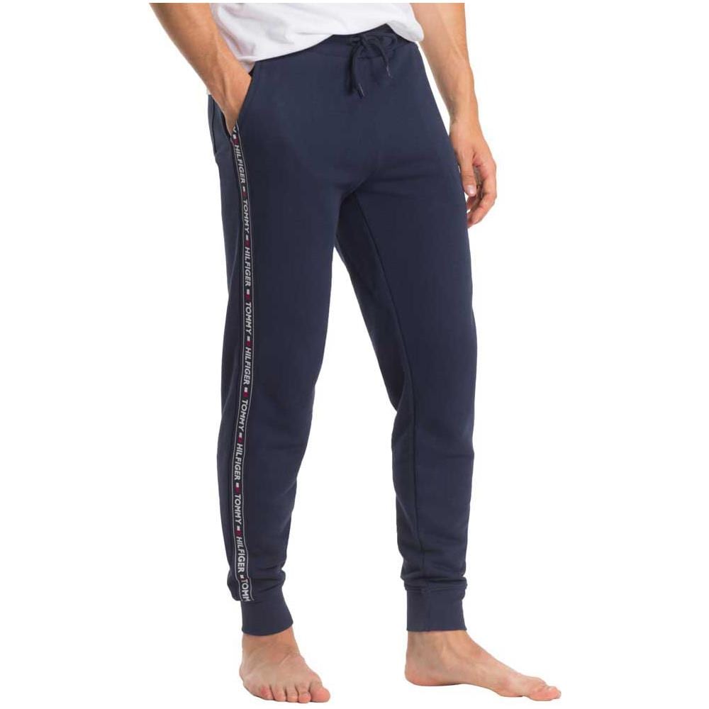 Pantaloni Tommy Hilfiger Logo Strip Jogger Abbigliamento Uomo Xl - Foto 3