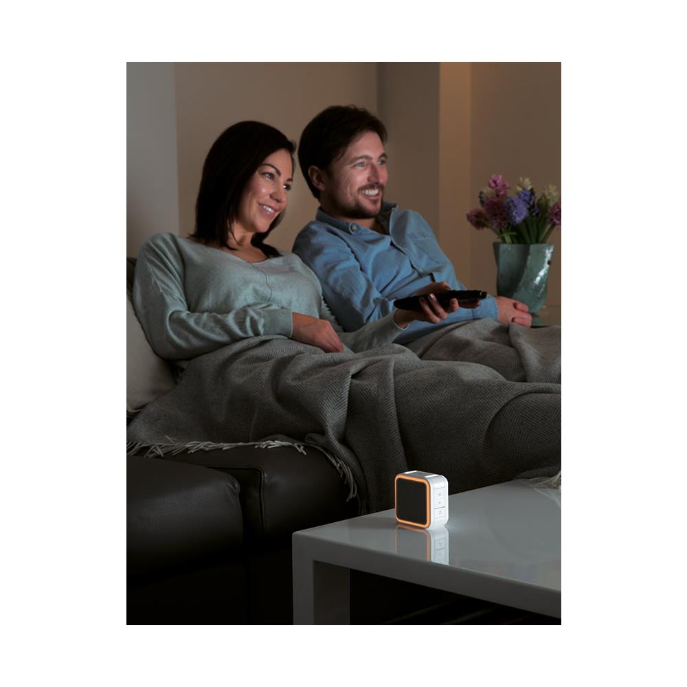 Kit Campanello Portatile senza Fili con Indicatore Halo, Funzione Sospensione e Pulsante - Bianco - Foto 3