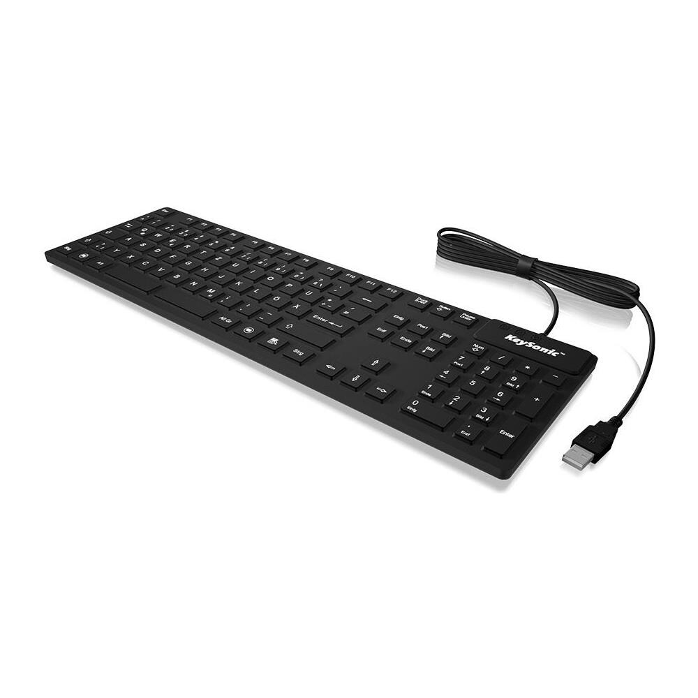 Tastiera USB KSK-8030IN(US)  (Layout Inglese US) Colore Nero - Foto 1