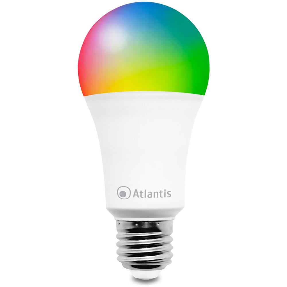 LAMPADA SMART BULK Wi-Fi 13W RGB (E27) ATLANTIS A17-SB13-RGBW colorata- controll. tramite App gratuita - Foto 3