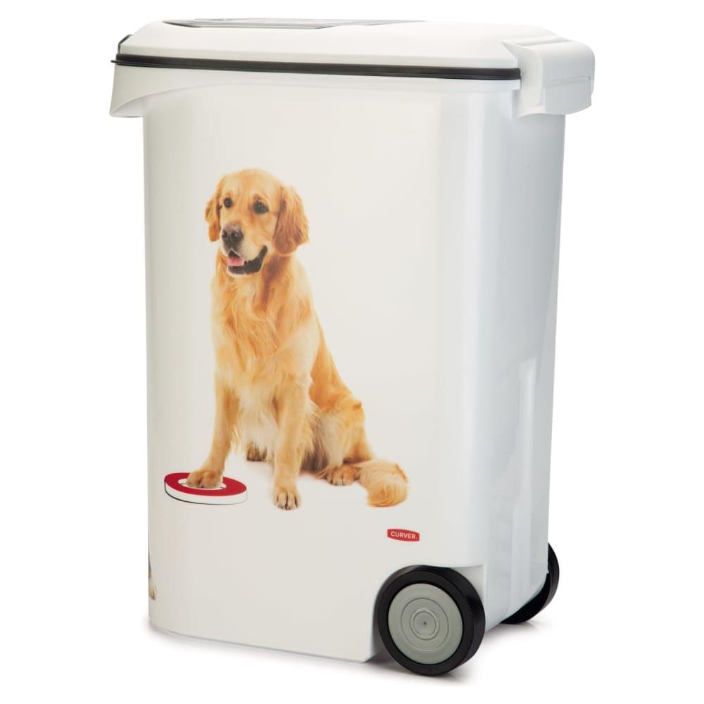 Contenitore Cibo Per Animali Motivo Cane Con Ruote 54l - Foto 2