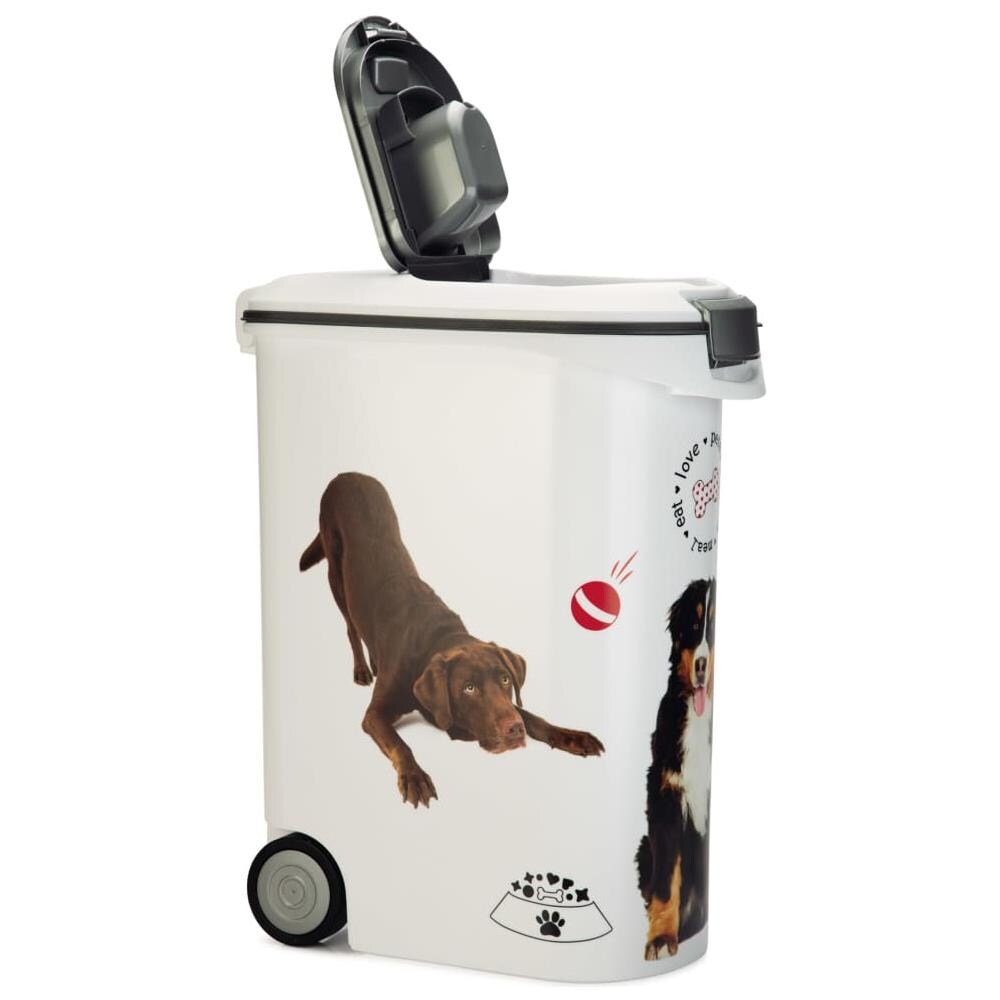 Contenitore Cibo Per Animali Motivo Cane Con Ruote 54l - Foto 5